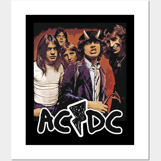 AC DC Vintage Wall Art by clownescape